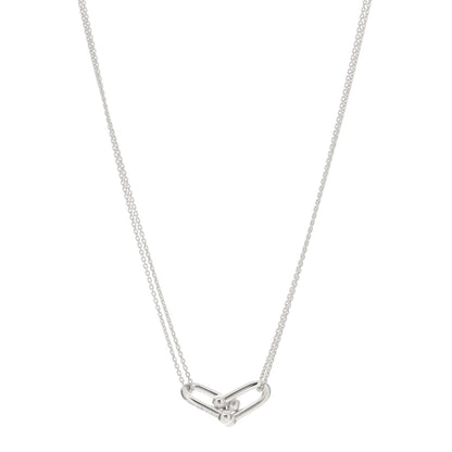 Tiffany Sterling Silver Double HardWear Link Pendant Necklace 1 of 3