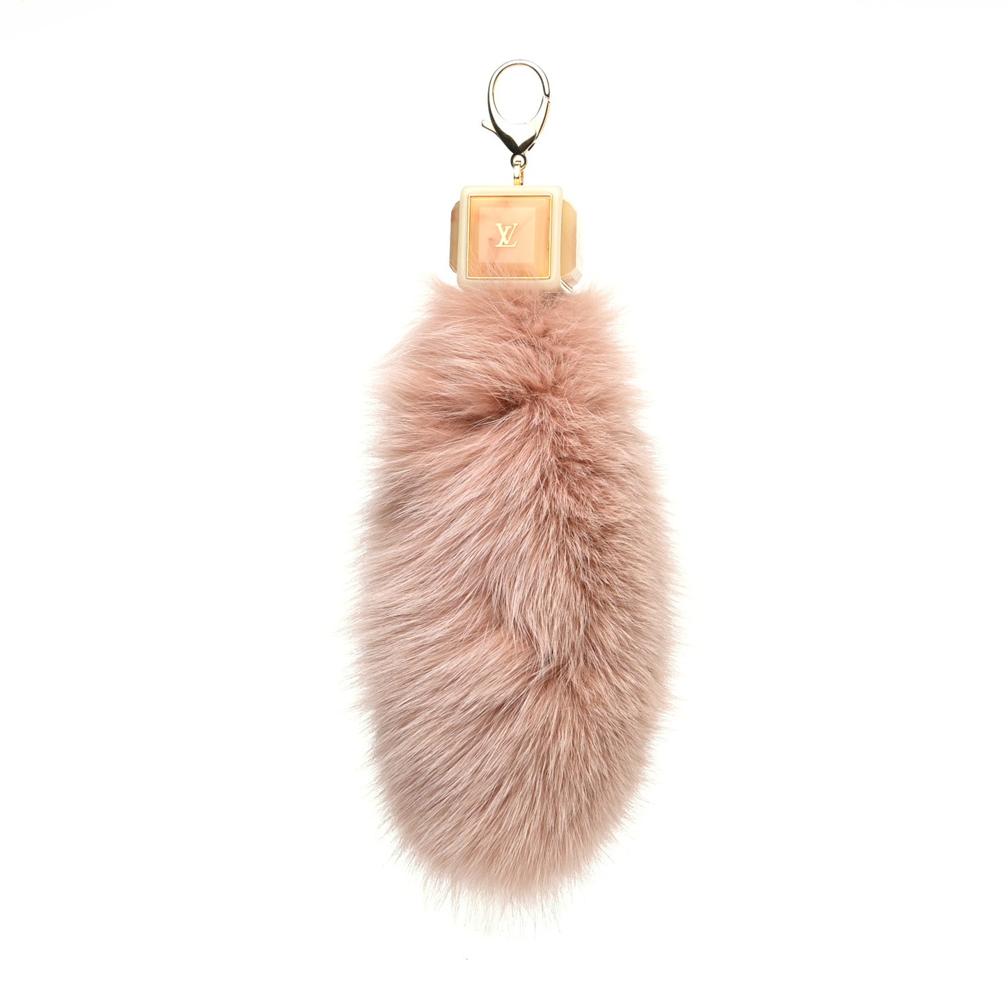 Fox Fur Foxy Key Holder Bag Charm Blush