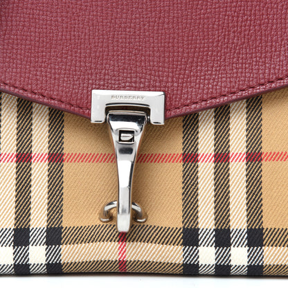 Burberry Derby Calfskin House Check Mini Macken Crossbody Bag Russet Red 9 of 9