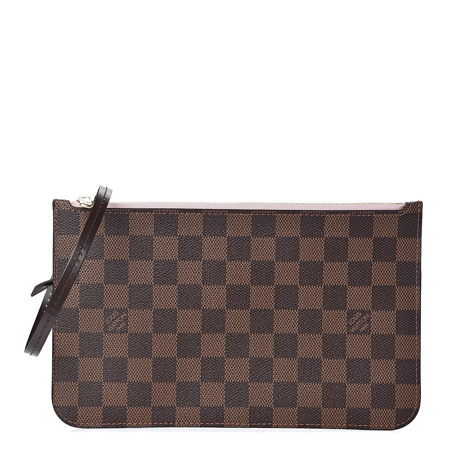 Louis Vuitton Damier Ebene Neverfull MM GM Pochette Rose Ballerine 1 of 6