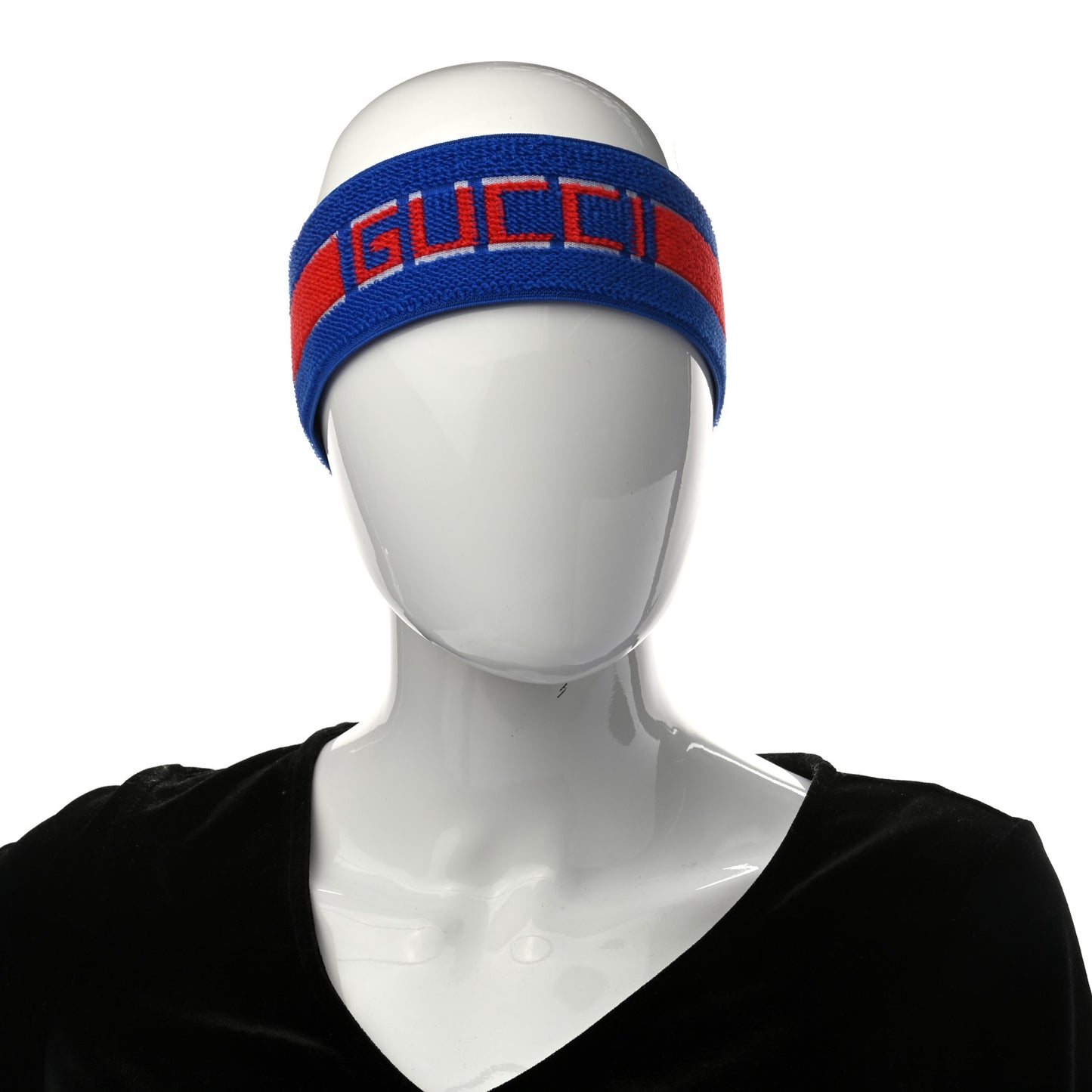 Cotton Logo Headband and Wrist Set M Blue Orange