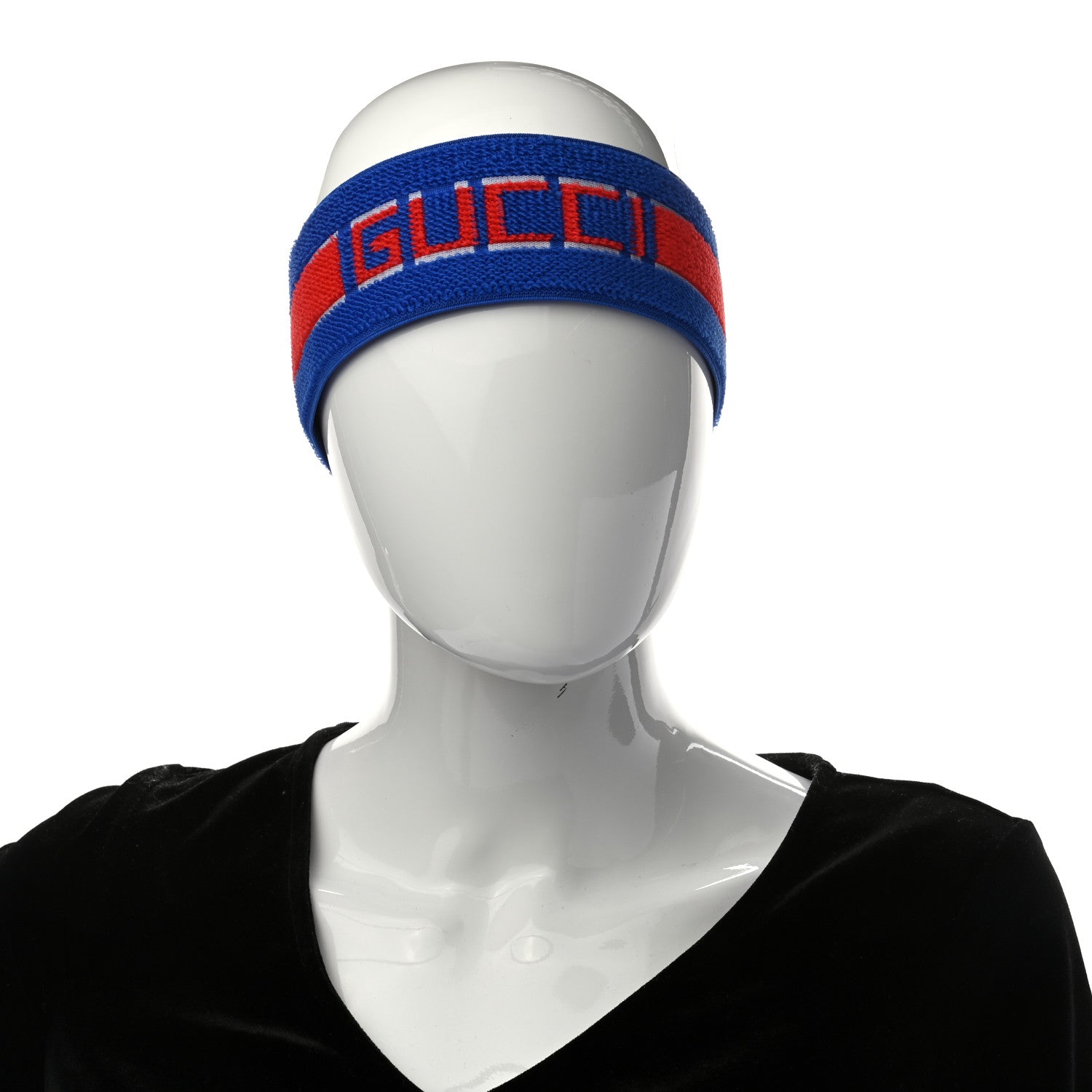 Gucci Cotton Logo Headband and Wrist Set M Blue Orange 2 of 8