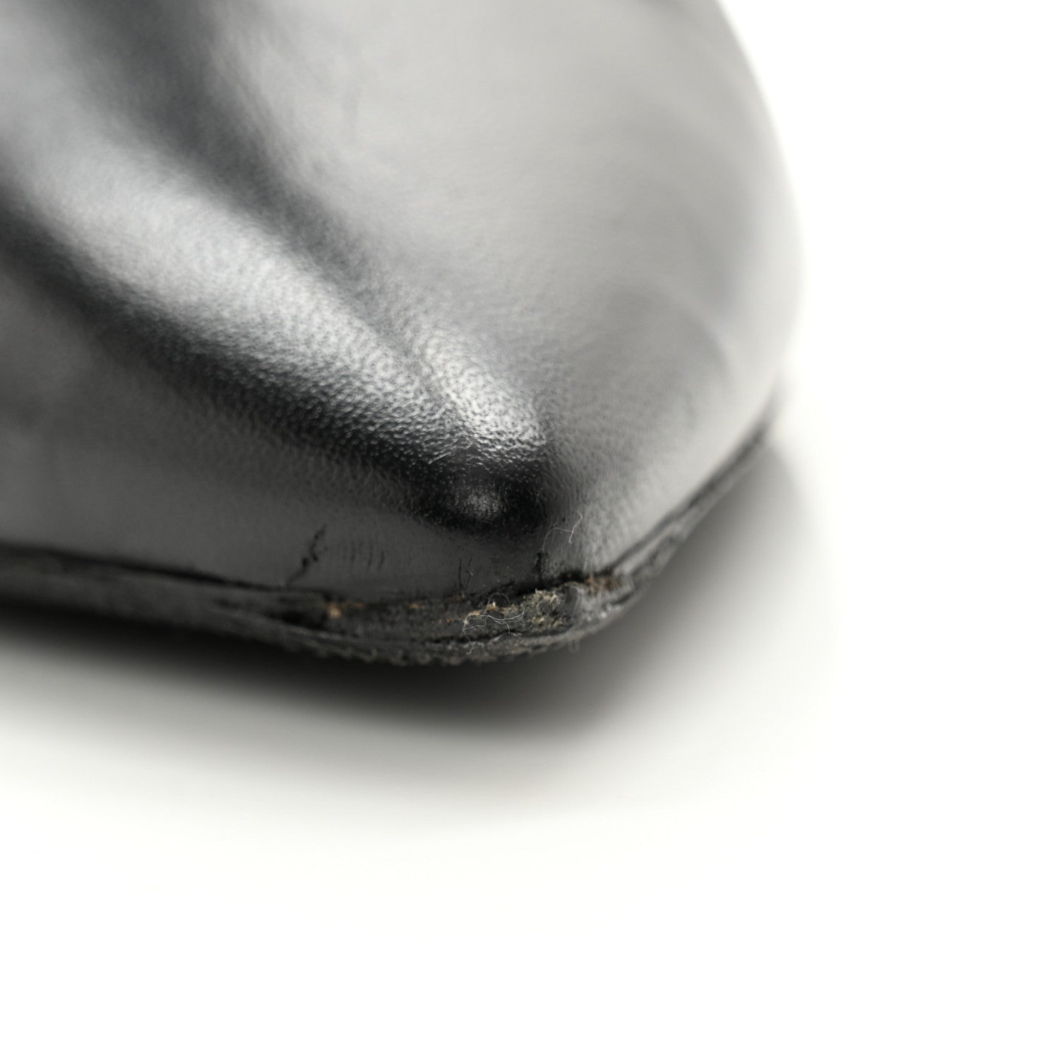 Saint Laurent Lambskin Liz 85 Wedge Booties 39 Black 8 of 11