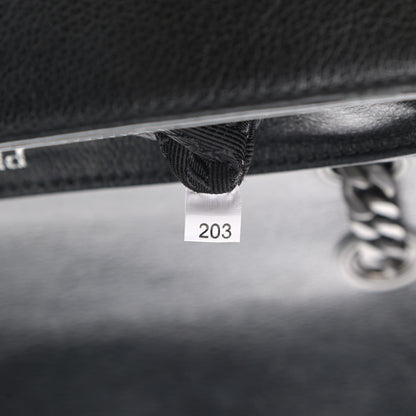 Prada Glace Calfskin Studded Crossbody Fuoco Black 8 of 13