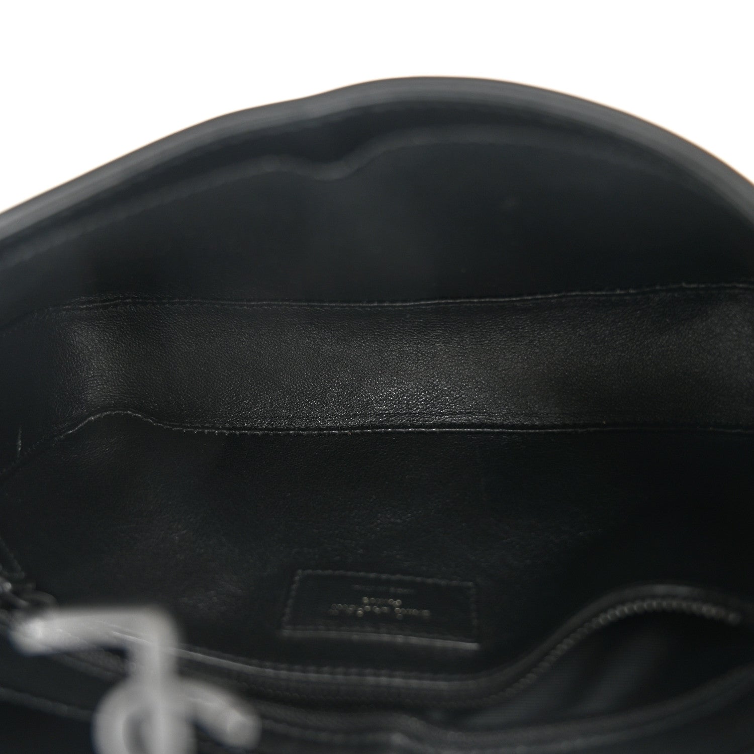 Saint Laurent Patent Calfskin Monochrome Le 5 A 7 Hobo Black 5 of 10