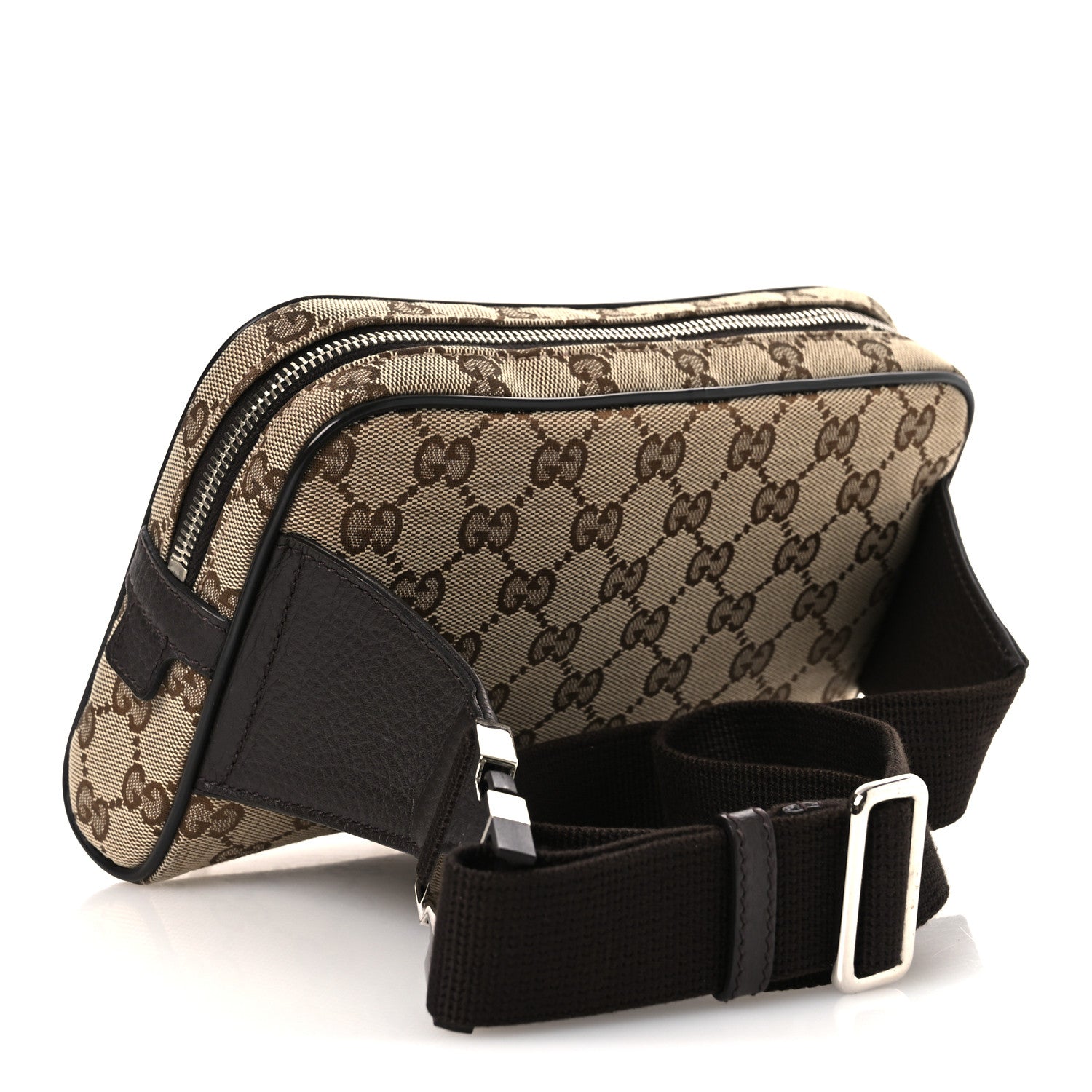 Gucci Monogram Belt Bag Dark Brown 3 of 10