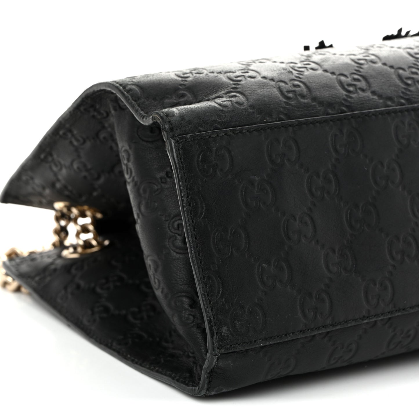 Guccissima Large Emily Chain Shoulder Bag Black