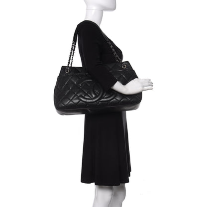 Chanel Caviar Quilted Timeless CC Soft Tote Black 2 of 9