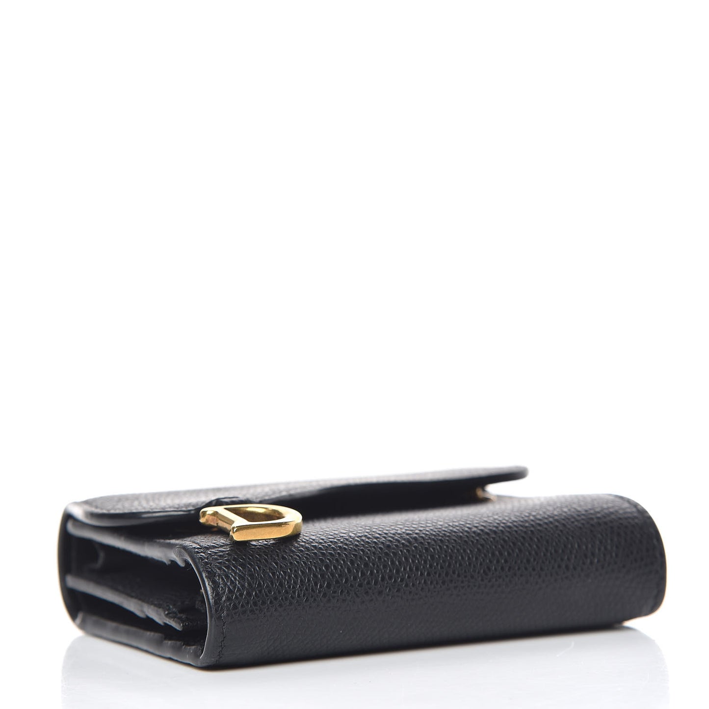 Calfskin Saddle Card Holder Black