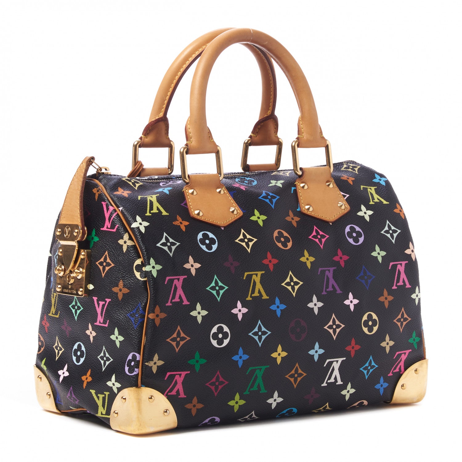 Louis Vuitton Monogram Multicolor Speedy 30 Black 3 of 8