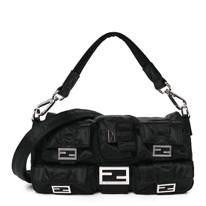 Fendi Econyl Cuoio Romano Multipocket Baguette Black 1 of 13