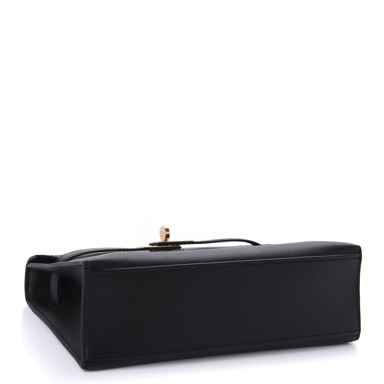 Hermes Swift Kelly Pochette Clutch Black 4 of 11