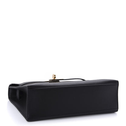 Hermes Swift Kelly Pochette Clutch Black 4 of 11