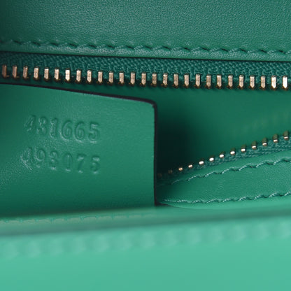 Gucci Vitello Fontanella Web Medium Sylvie Top Handle Bag Synthetic Green Garden 7 of 12