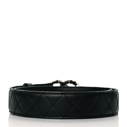 Chanel Calfskin Quilted CC Chain Belt 70 28 Black 3 of 6