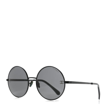 Chanel Round Sunglasses 4268 Black 1 of 8