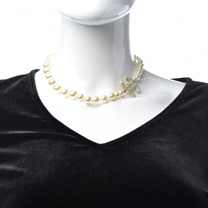 Chanel Pearl CC 100th Anniversary Necklace Light Gold 2 of 6