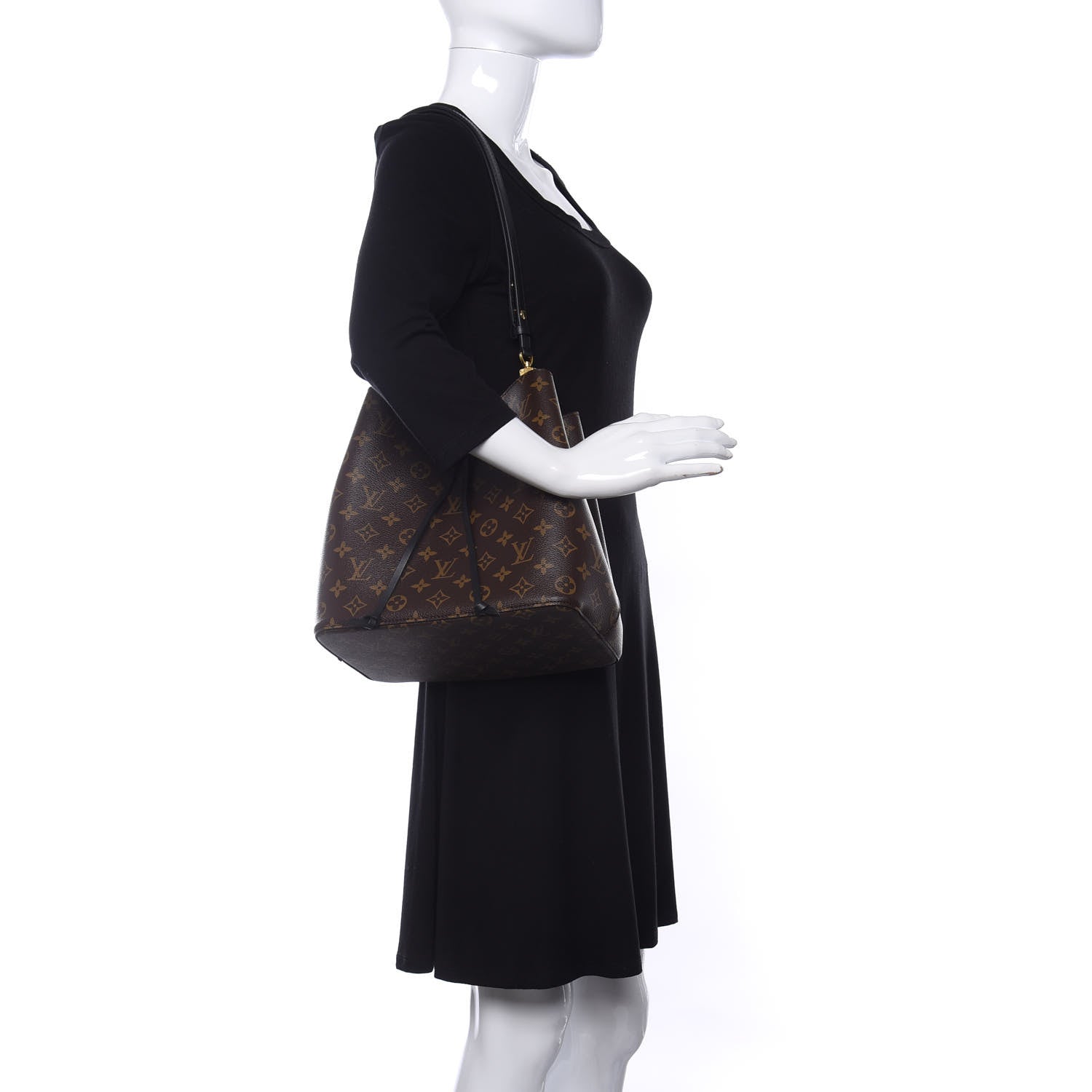 Louis Vuitton Monogram Neonoe MM Black 2 of 8