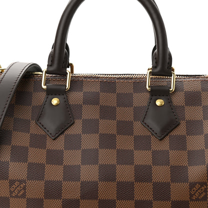 Louis Vuitton Damier Ebene Speedy Bandouliere 25 7 of 9
