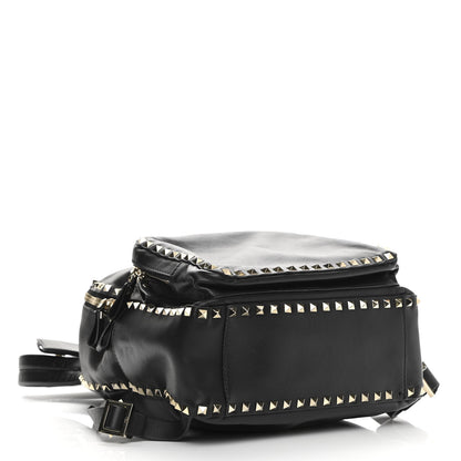 Valentino Garavani Vitello Medium Rockstud Backpack Black 4 of 11
