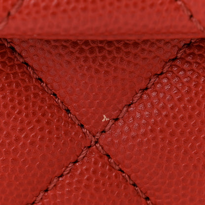 Chanel Caviar Lizard Embossed Quilted Mini Coco Handle Flap Red 11 of 12