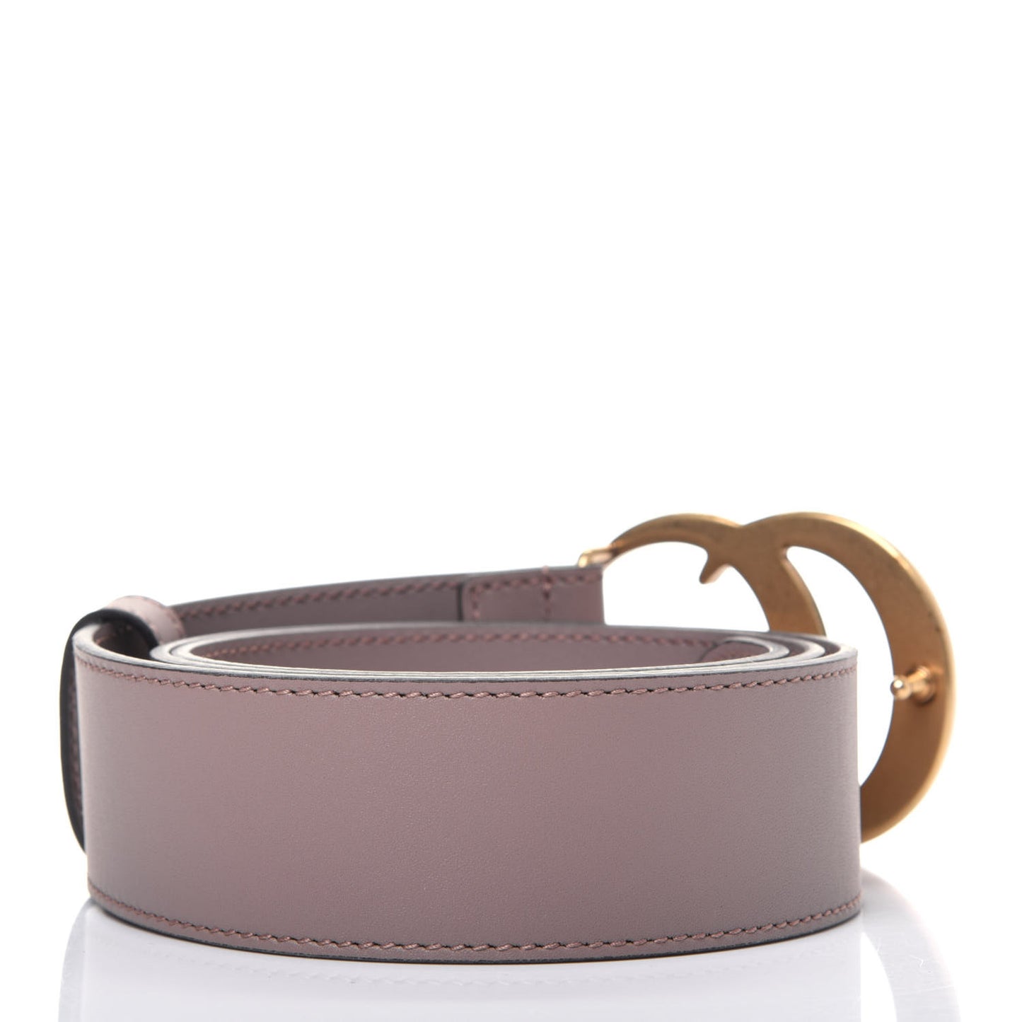 Calfskin Double G 40mm Belt 85 34 Porcelain Rose