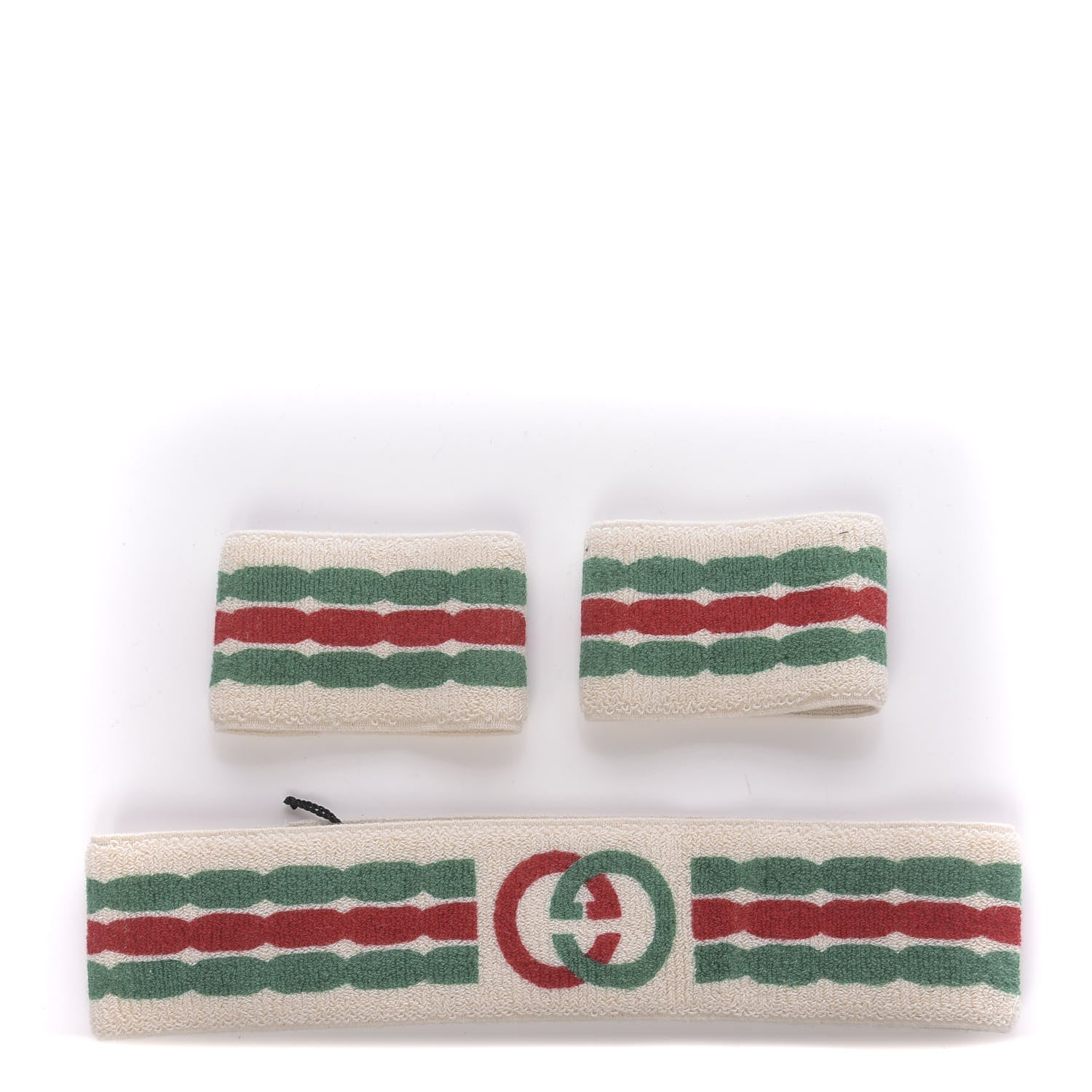 Gucci Cotton Interlocking G Headband and Wrist Set M Multicolor 1 of 5