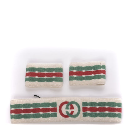Gucci Cotton Interlocking G Headband and Wrist Set M Multicolor 1 of 5