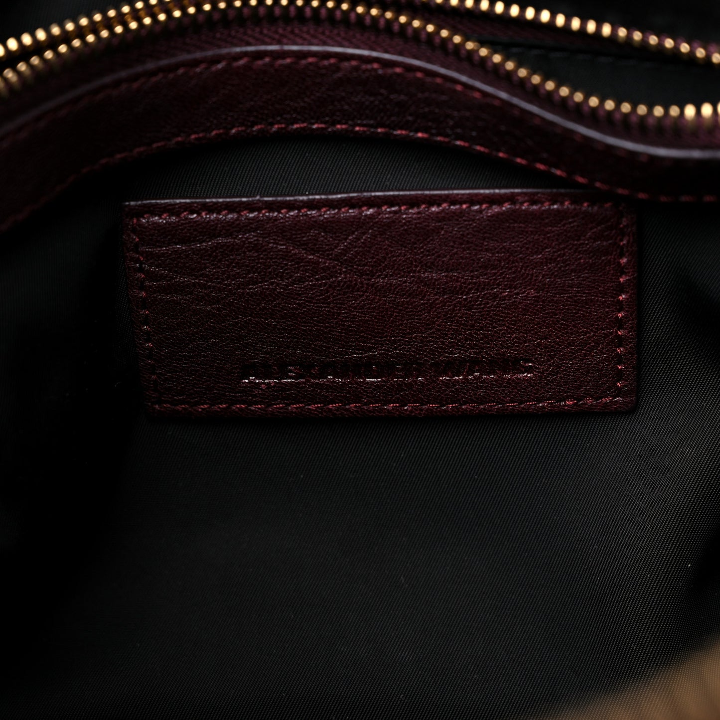 Pebbled Lambskin Mini Rockie Matte Oxblood