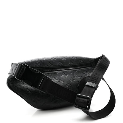 Louis Vuitton Calfskin Monogram Shadow Discovery Bumbag Black 3 of 10