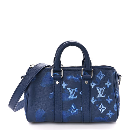 Louis Vuitton Monogram Ink Watercolor Keepall XS Blue 1 of 9