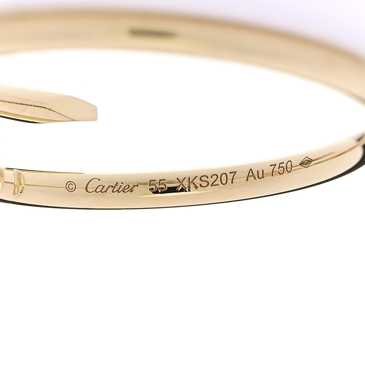 Cartier 18K Yellow Gold Small Juste Un Clou Ring 55 7.25 4 of 6
