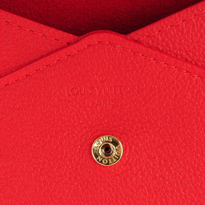 Louis Vuitton Veau Cachemire Envelope Pouch Red 6 of 7