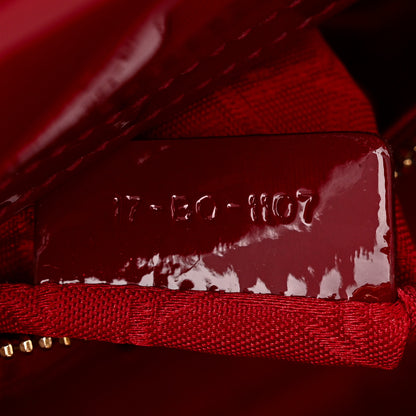 Christian Dior Patent Cannage Mini Lady Dior Red 7 of 10