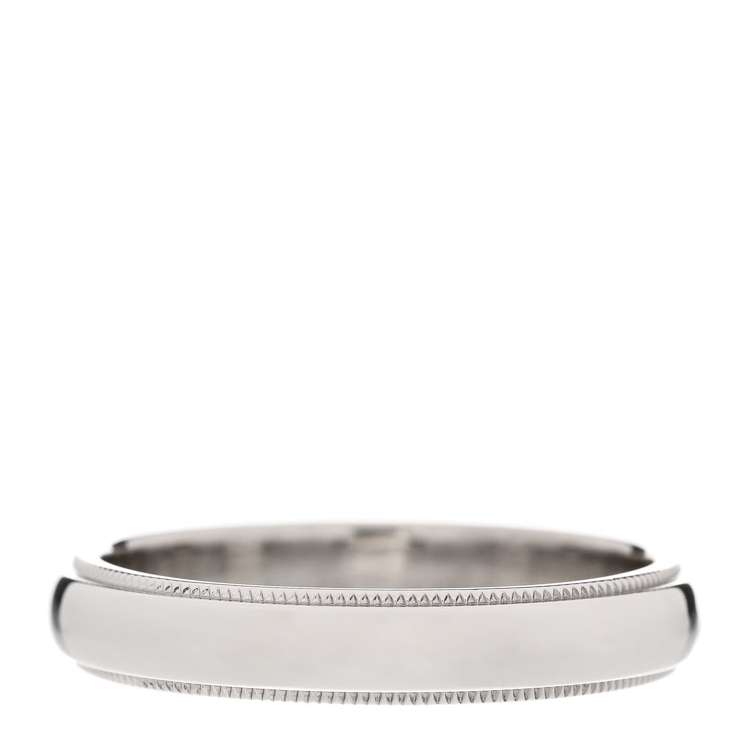 Tiffany Platinum 4mm Together Milgrain Wedding Band Ring 58 8.5 3 of 4