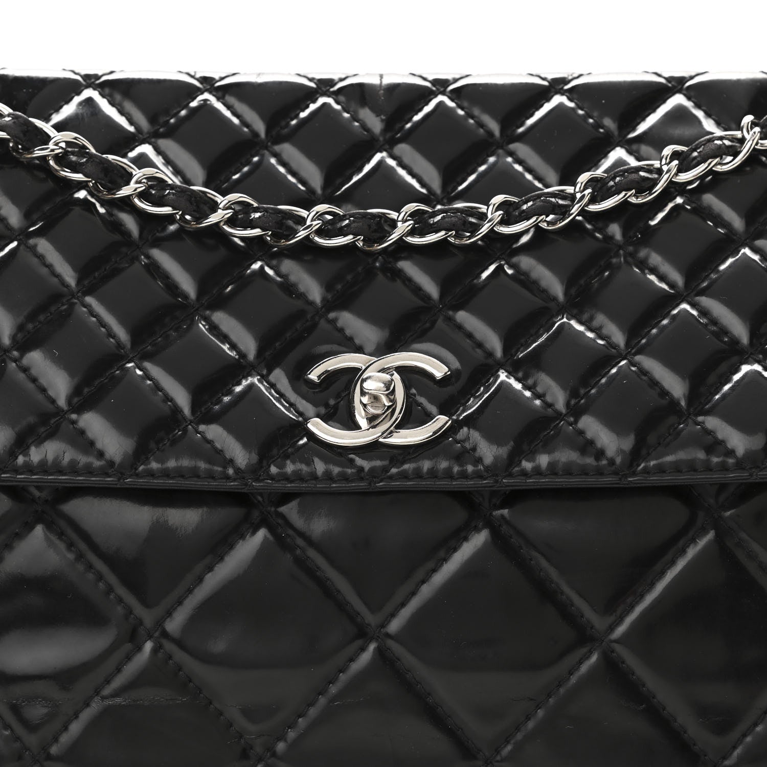 Chanel Vinyl Quilted In the Business Flap Bag Black 8 of 19
