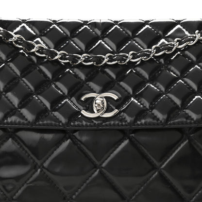 Chanel Vinyl Quilted In the Business Flap Bag Black 8 of 19