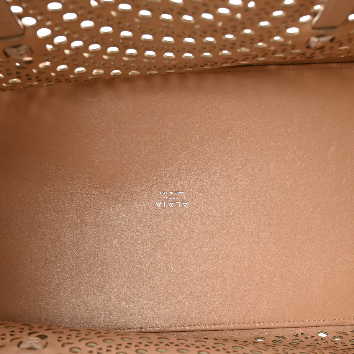 Alaia Calfskin Vienne Mina 32 Bag Sandy 6 of 10