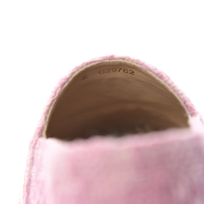 Chanel Tweed Patent CC Espadrilles 36 Pink Black 10 of 11