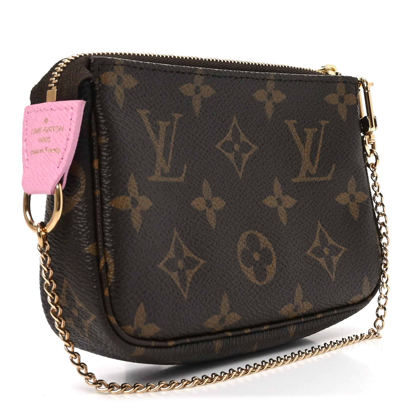 Monogram 2022 Christmas Animation Paris Mini Pochette Accessories Pink