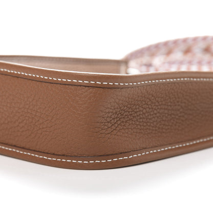 Hermes Taurillon Clemence Allegro Evelyne TPM Gold Cornaline White 9 of 11