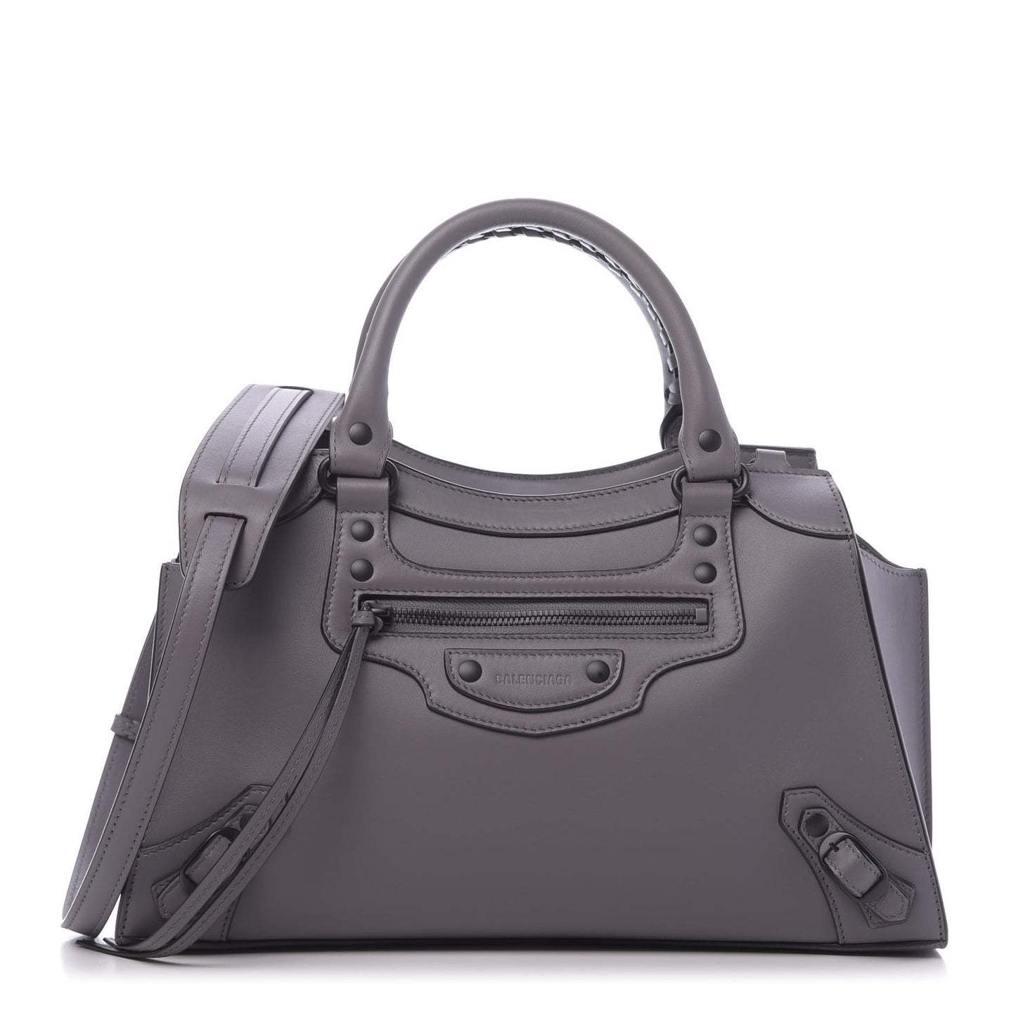 Smooth Calfskin Neo Classic Black Hardware S City Dark Grey