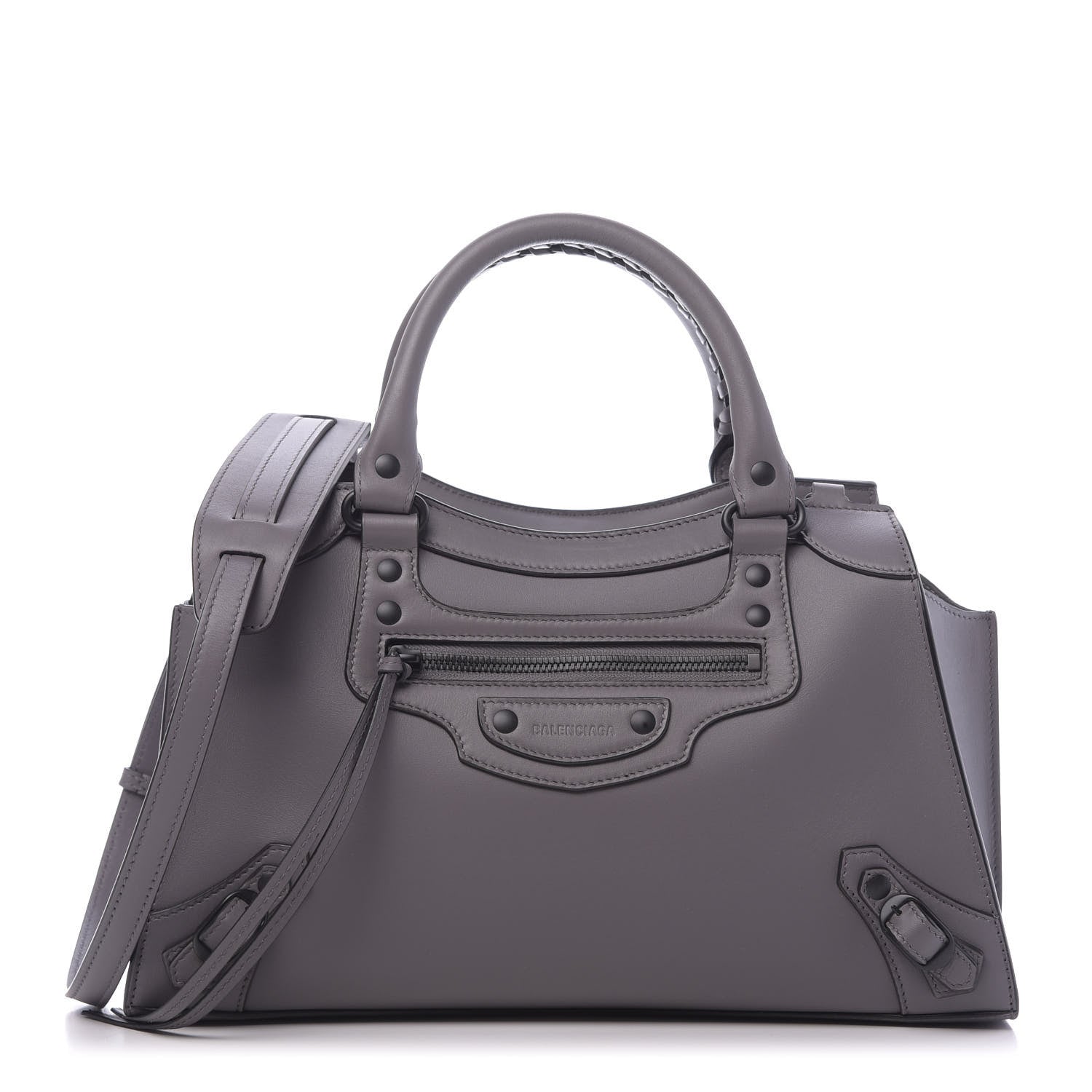 Balenciaga Smooth Calfskin Neo Classic Black Hardware S City Dark Grey 1 of 9