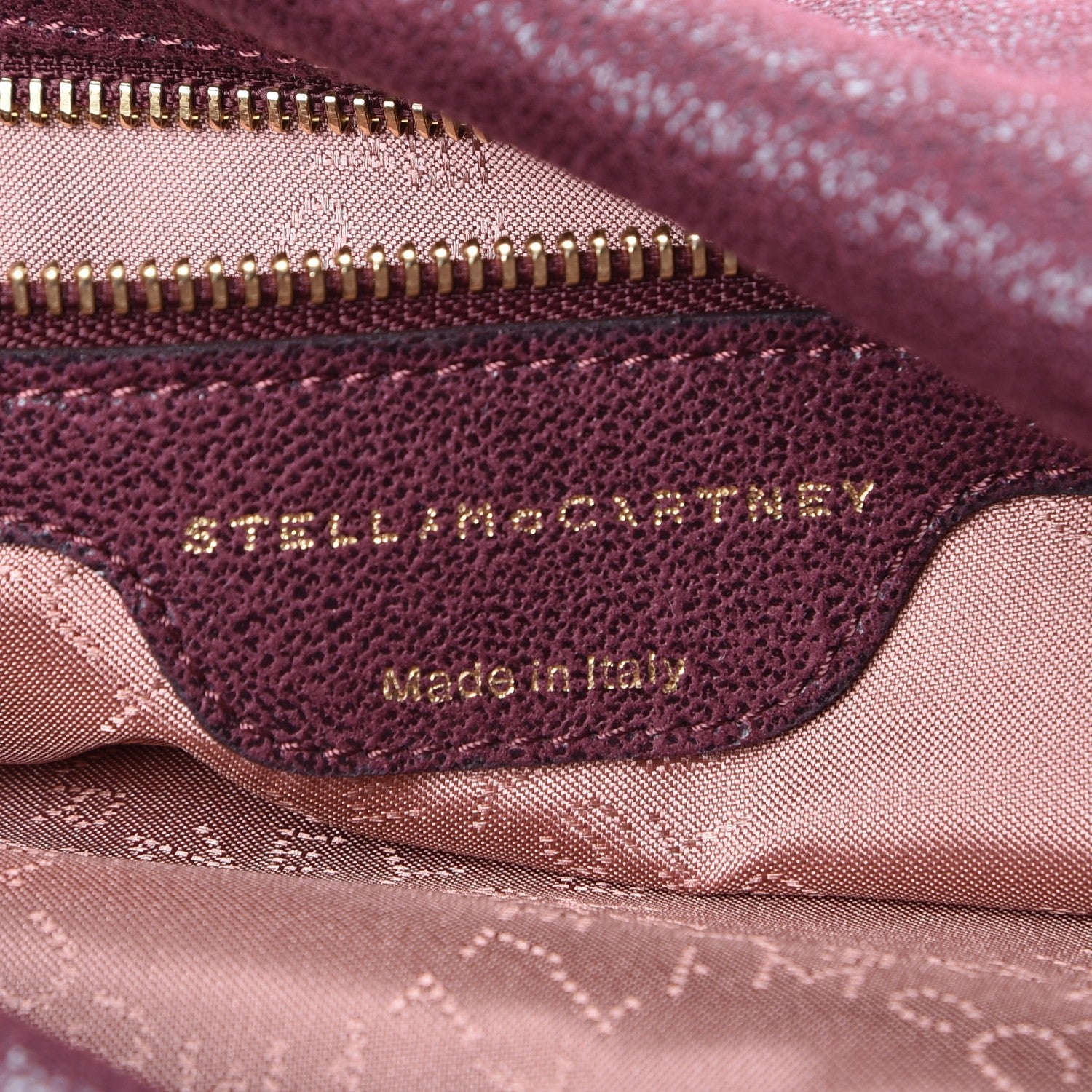 Stella McCartney Shaggy Deer Falabella Fold Over Tote Burgundy 6 of 7