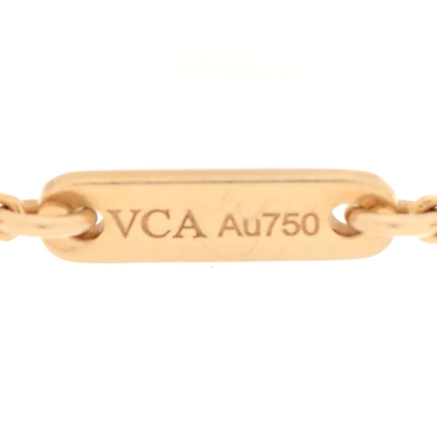 18K Yellow Gold Mother of Pearl Sweet Alhambra Bracelet