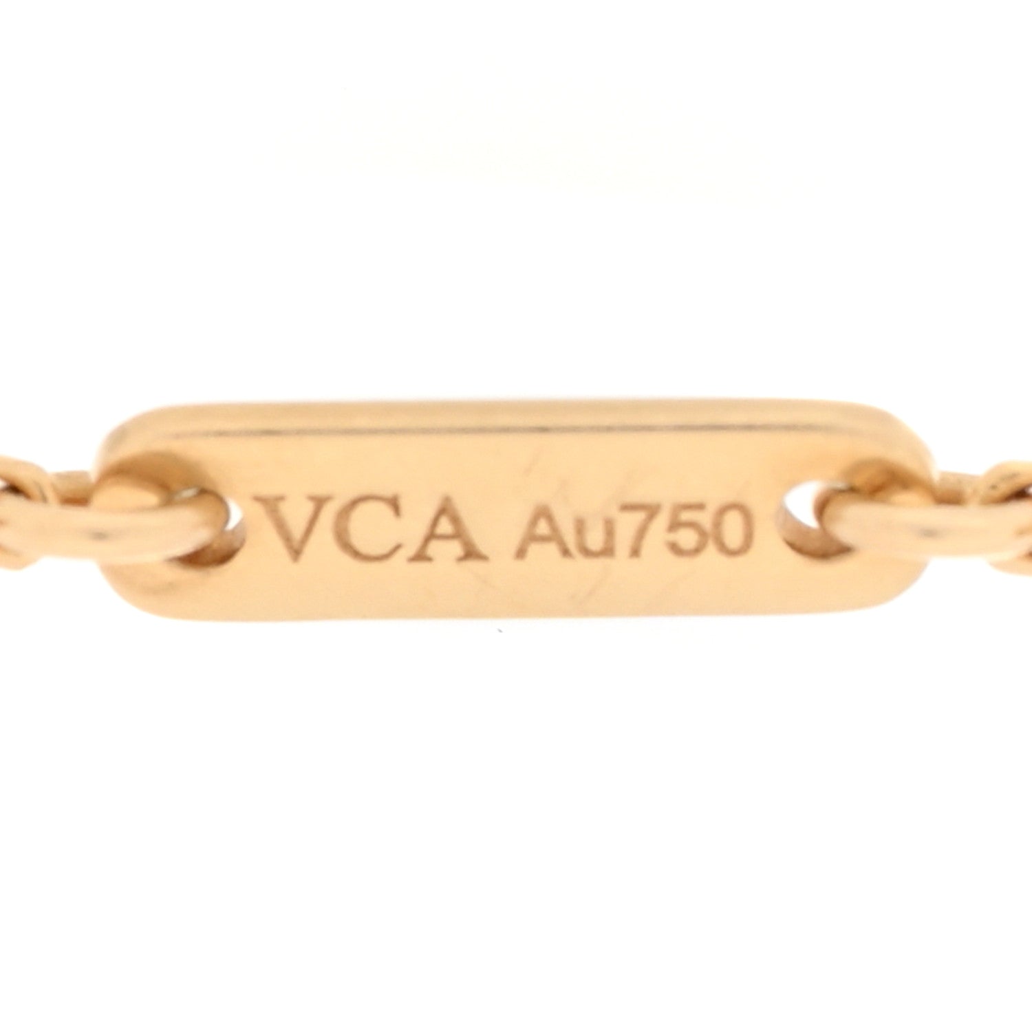 Van Cleef & Arpels 18K Yellow Gold Mother of Pearl Sweet Alhambra Bracelet 4 of 6