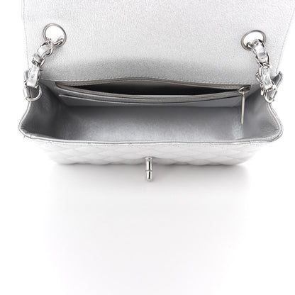 Chanel Metallic Lambskin Quilted Mini Rectangular Flap Silver 5 of 11
