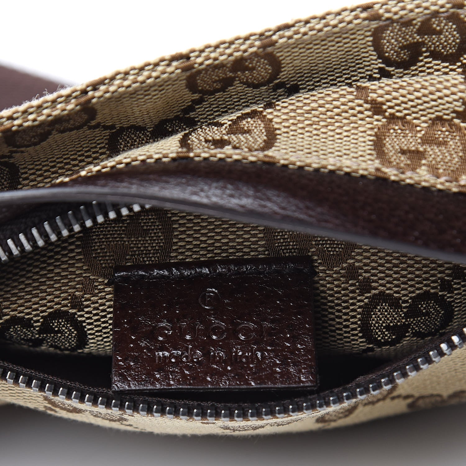 Gucci GG Monogram Double Pocket Belt Bag Dark Brown 7 of 8