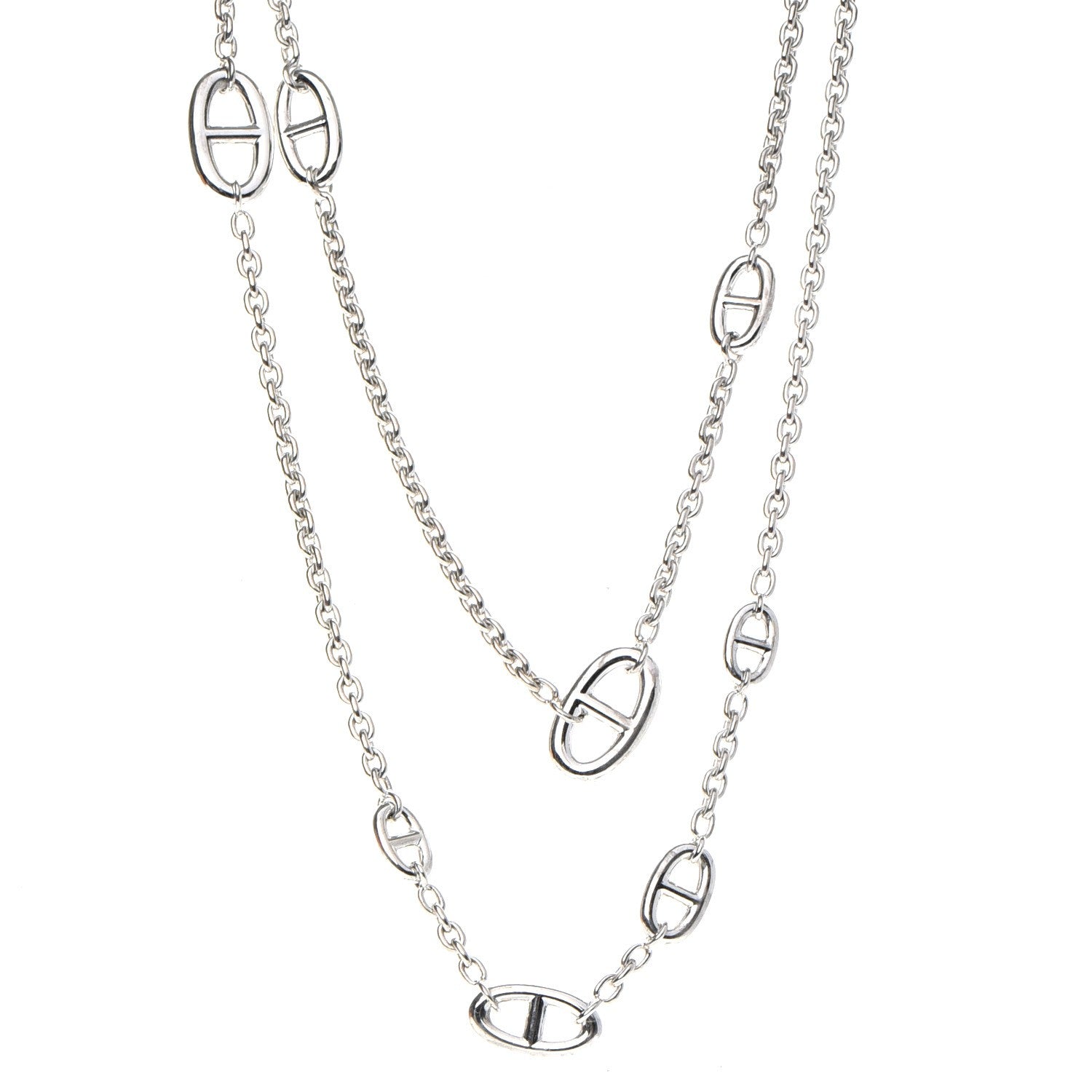 Hermes Sterling Silver Farandole Necklace 160 1 of 10