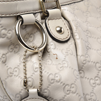 Gucci Guccissima Medium Sukey Top Handle Tote Off White 13 of 14